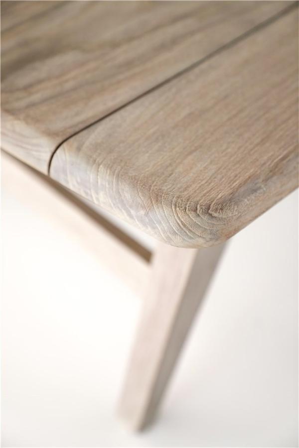 Outdoor salontafel Naomi - zwart of grijze teak
