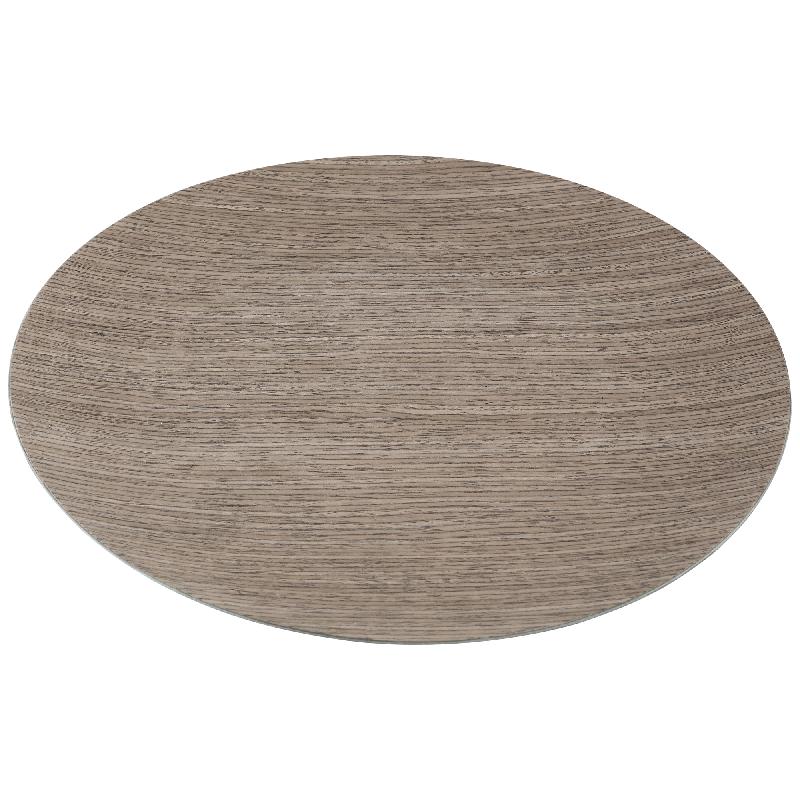 Wood Look brown under plate round