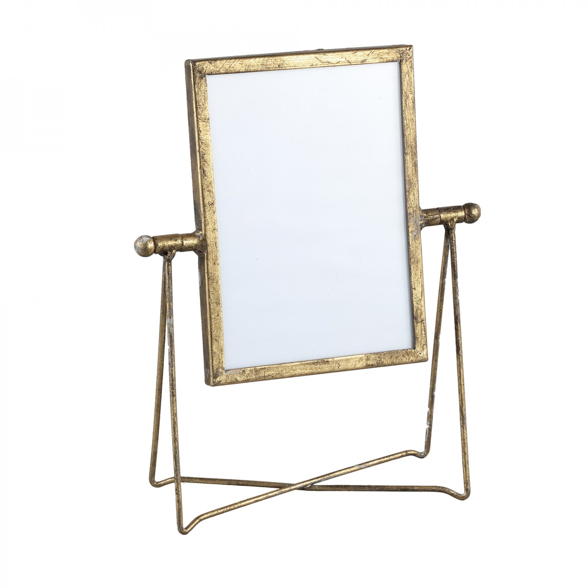 Nyla Gold Iron Photoframe in Holder Rectangle L