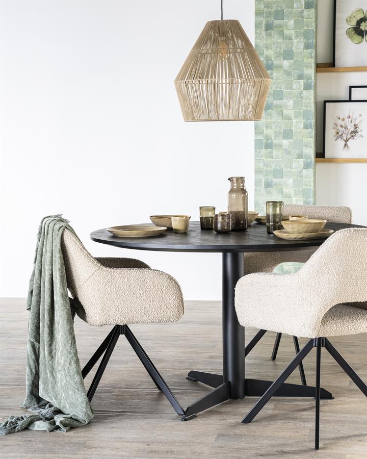 Stoel Fabio roterend - beige, zand, bruin of grijs, sfeer